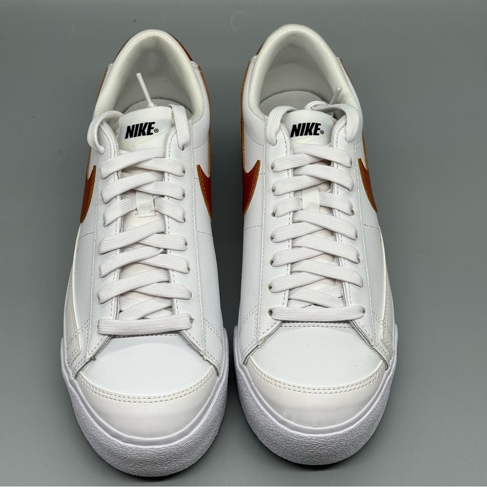 Size 9 Nike Blazer Platform Low White Metallic Copper Sneakers Women New - Picture 5 of 8